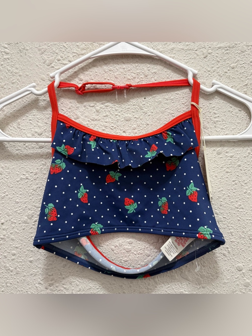 Boden Girls Bikini Swimsuit Strawberry Halter NWT Size 9-10Y